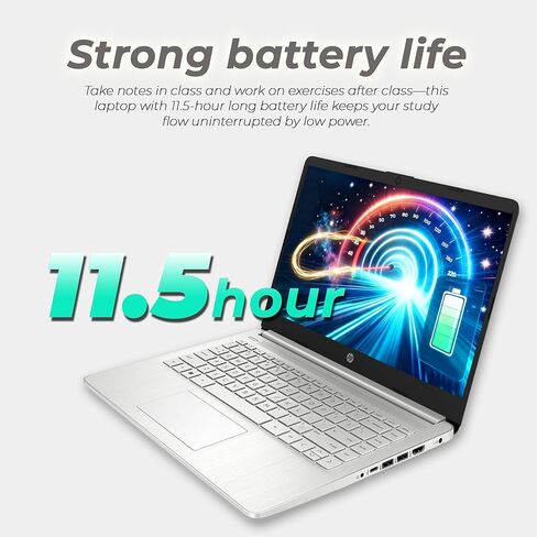 HP Ultrabook Laptop with Copilot AI • 2026 Edition • Intel 4-Core N150 CPU • 128GB SSD • Microsoft 365 • Windows 11 • Thin & Portable • w/o Mouse in Saudi Arabia