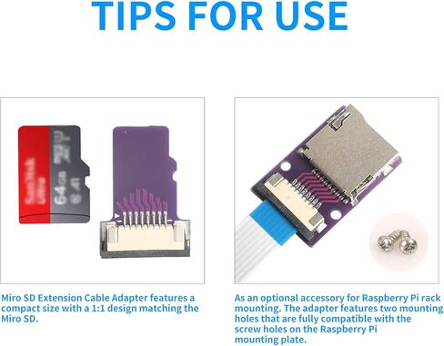 كابل تمديد Micro SD إلى Micro SD بطول 25 سم/9.8 بوصة، محول بطاقة ذاكرة قارئ بطاقات TF مرن من ذكر إلى أنثى من FFC، متوافق مع Raspberry Pi وArduino والطابعات ثلاثية الأبعاد، قطعتان in Saudi Arabia