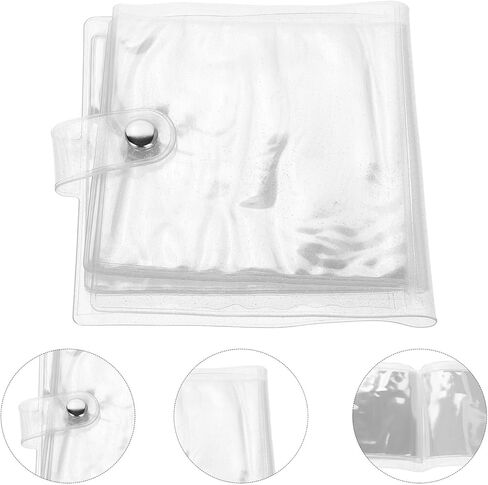 SOLUSTRE Mini Photo Album Binder with 38 Pockets, 10x10cm Refillable Photocard Holder, Pocket Photo Pages for Travel and Home Storage in Saudi Arabia