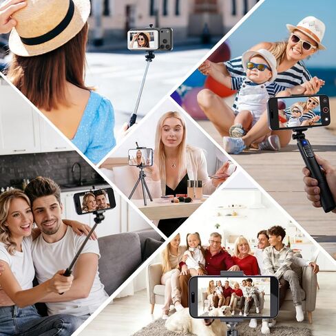 Selfie Monitor Screen for iPhone & Android - Magnetic Vlog Selfie Mirror for Phone Back Camera - Remote Control Screen Mirroring Rear Camera in Saudi Arabia