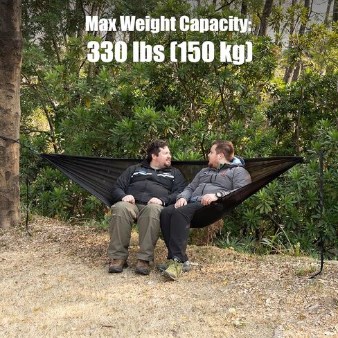 Night Cat Ultralight Pocket Hammock: Durable Tree Hammock Tear-Resistant HMPE Ripstop High Strength Fabric Only 0.66lb Max Load 330lbs Portable for Solo Hiking Backpacking in Saudi Arabia