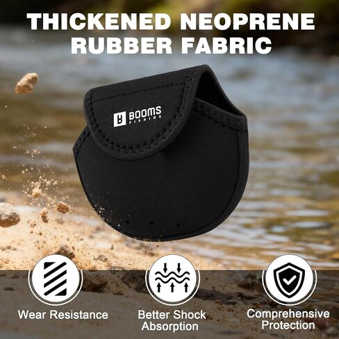 Booms Fishing Fly Reel Case, Neoprene Fly Fishing Reel Cover with Hook Loop Closure - Fits Reels on Fishing Rod, Reels Storage Case Pouch Accessories for Fisherman, RC6 S/M/L in Saudi Arabia