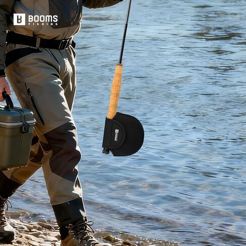 Booms Fishing Fly Reel Case, Neoprene Fly Fishing Reel Cover with Hook Loop Closure - Fits Reels on Fishing Rod, Reels Storage Case Pouch Accessories for Fisherman, RC6 S/M/L in Saudi Arabia
