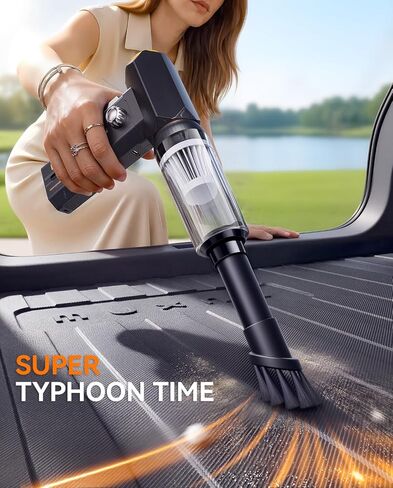 MUXNW Electric Compressed Air Duster: 8000mAh Rechargeable, 100-Speed Adjustable, 3-in-1 Cordless Dust Blower – for Keyboard, PC, Car, BBQ, Ideal Gift for Men in Saudi Arabia