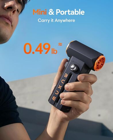 MUXNW Electric Compressed Air Duster: 8000mAh Rechargeable, 100-Speed Adjustable, 3-in-1 Cordless Dust Blower – for Keyboard, PC, Car, BBQ, Ideal Gift for Men in Saudi Arabia