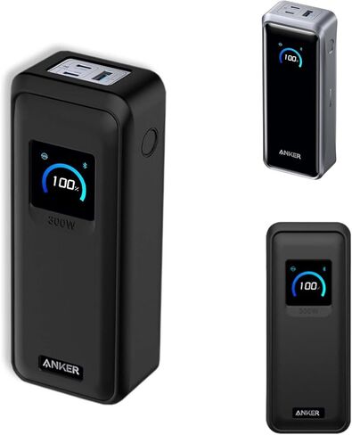 Case for Anker Prime Power Bank(26,250mAh 300W),NOUKAJU Silicone Protective Case,Drop-Proof,Scratch-Proof,Shock-Proof,Dust-Proof,Protective Cover for Anker Prime 26,250mAh Power Bank 300W(Black) in Saudi Arabia