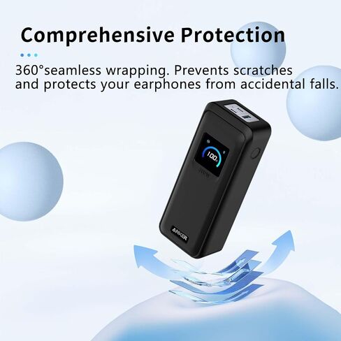 Case for Anker Prime Power Bank(26,250mAh 300W),NOUKAJU Silicone Protective Case,Drop-Proof,Scratch-Proof,Shock-Proof,Dust-Proof,Protective Cover for Anker Prime 26,250mAh Power Bank 300W(Black) in Saudi Arabia
