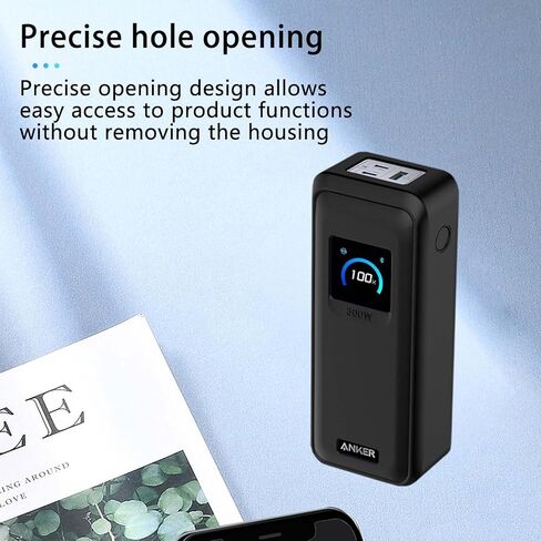 Case for Anker Prime Power Bank(26,250mAh 300W),NOUKAJU Silicone Protective Case,Drop-Proof,Scratch-Proof,Shock-Proof,Dust-Proof,Protective Cover for Anker Prime 26,250mAh Power Bank 300W(Black) in Saudi Arabia