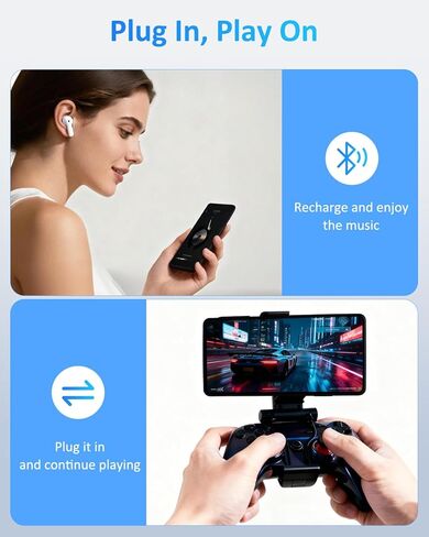 Battery Case for Samsung Galaxy S24 Ultra, 10000mAh Qi Wireless Charging Magnetic Rechargeable Extended Charge Case, Portable Protective Power Bank for Samsung S24 Ultra(6.8") Black in Saudi Arabia
