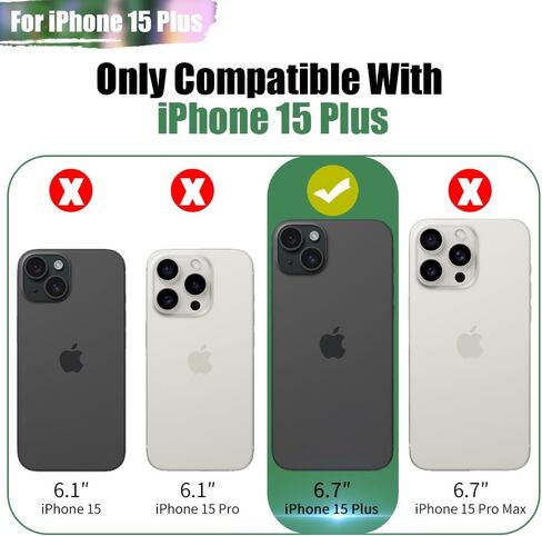 حافظة بطارية Sitong لهاتف iPhone 15 Plus، حافظة شاحن بطارية ممتدة قابلة لإعادة الشحن بقدرة 6000 مللي أمبير في الساعة، أضف عصيرًا إضافيًا بنسبة 100% (6.7 بوصة) أسود in Kuwait