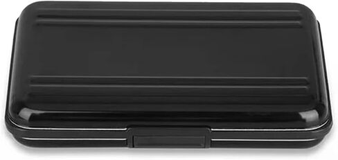 Memory Card Storage Box, Hard Wearing Anti Scratch Aluminum Case, Storage Box with Large Capacity Compact Design, Ideal for Work & Travel in Saudi Arabia