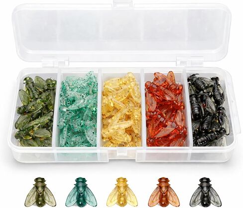 50PCS Bionic Fly Fishing Bait Bodies – Realistic Artificial Fly Tying Lures for Trout Bass Panfish – Soft PVC Fly Bait for Freshwater & Saltwater Fishing (Hooks Not Included) in Saudi Arabia