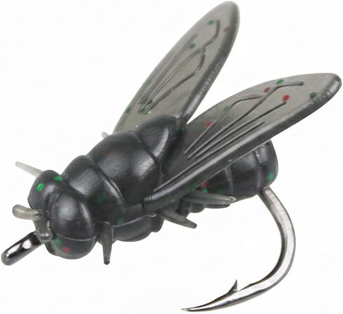 50PCS Bionic Fly Fishing Bait Bodies – Realistic Artificial Fly Tying Lures for Trout Bass Panfish – Soft PVC Fly Bait for Freshwater & Saltwater Fishing (Hooks Not Included) in Saudi Arabia
