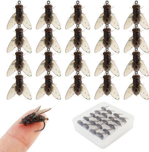 20pcs Fishing Kit for Fishing, Trout Bait Lures Hook Kit for Trout Bass Salmon Panfish in Saudi Arabia