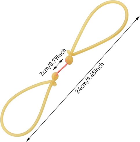 10pcs Powerful Fishing Slingshot Elastic Tube Rubber Band for Fishing Shooting Slingshot Catapult Replacement Outdoor Bow & Arrow Sport Catapult, Yellow in Saudi Arabia
