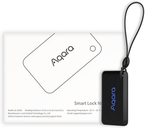 بطاقة Aqara NFC للأقفال الذكية U100، U50، U200 وU300، بطاقة وصول لأقفال باب الدخول بدون مفتاح، بطاقة مفتاح NFC تعمل مع مسامير أكارا بلوتوث الإلكترونية، حزمة واحدة in Kuwait