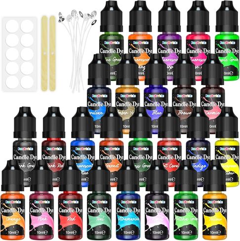 FansArriche Candle Dye - 18 Colors Liquid Oil-Based Dye for Candle Wax in Saudi Arabia