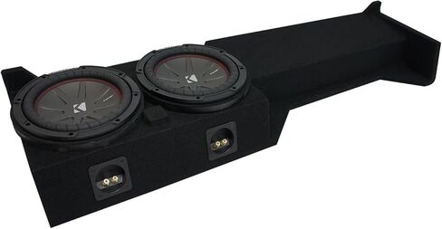 American Sound Connection Compatible with 2005-2019 Nissan Frontier Crew Cab Truck Kicker CompR CWR10 Dual 10" Sub Box Enclosure - Final 2 Ohm in Saudi Arabia