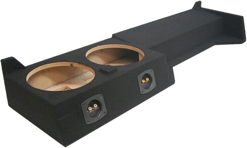American Sound Connection Compatible with 2005-2019 Nissan Frontier Crew Cab Truck Kicker CompR CWR10 Dual 10" Sub Box Enclosure - Final 2 Ohm in Saudi Arabia