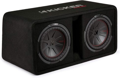 KICKER CompR 10"(25cm) Dual subwoofers in Vented encl, 2ohm, RoHS Compliant (Renewed) in Saudi Arabia