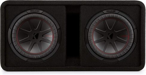 KICKER CompR 10"(25cm) Dual subwoofers in Vented encl, 2ohm, RoHS Compliant (Renewed) in Saudi Arabia
