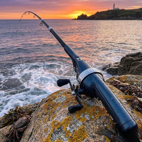 Telescopic Fishing Rod - Compact Foldable Design, Easy to Carry, Suitable for Travel Fishing in Saudi Arabia
