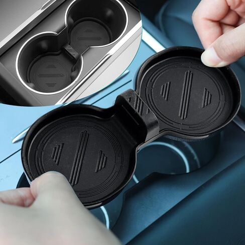 Black ABS Silicone Coasters for Tesla Model 3 2024 Model Y Launch 2025 Cup Heat Resistant Mat Car Coasters 17 * 7.5 * 3cm in Saudi Arabia