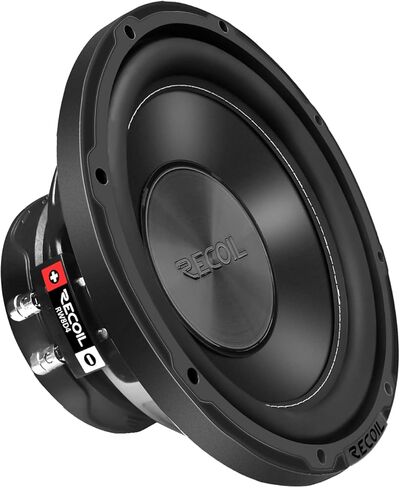 RECOIL IRW8D4 8 Inch Car Audio Subwoofer 400 Watts Power Dual 4 Ohm Voice Coil, 2" Black-Coated 4 Layer High Temperature Voice Coil, Competition Grade Pressed Paper Cone in Saudi Arabia