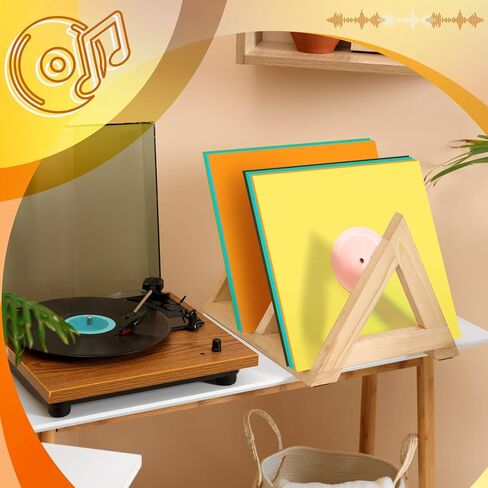Kigley 30 Pcs 12.2 Inches Vinyl Record Sleeves 33 RPM Jackets Paper Record Covers Cardboard Inner Sleeves for Album Jacket Covers Collection Storage, Dust and Scratch Protection in Saudi Arabia