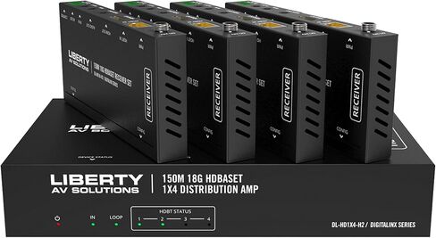 DL-HD1X4-H2 متوافق مع HDBaseT، مضخم/فاصل توزيع 1 × 4 18 جيجا in Kuwait