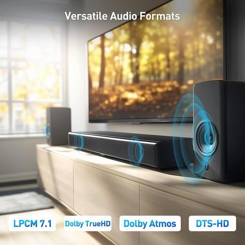 Cable Matters HDMI 2.1 Audio Extractor with eARC, Dolby Atmos, DTS, HDMI to Optical Adapter for TV, Amplifier, Works with Sonos, Samsung Soundbars, Max 5.1 Ch for Optical, No PS3, Xbox 360 Support in Saudi Arabia