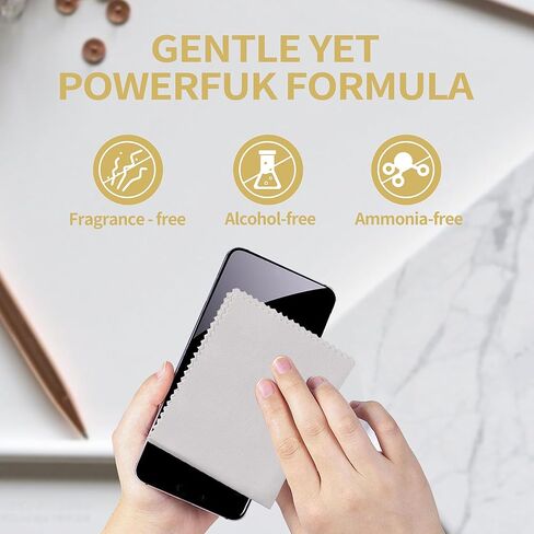 بخاخ منظف الشاشة - بخاخ منظف شاشة التلفاز بدون خطوط 8oz ومجموعة قماش من الألياف الدقيقة، منظف شاشة الكمبيوتر ومنظف شاشة السيارة للشاشات المسطحة وشاشات الكريستال السائل والكمبيوتر المحمول والأجهزة الإلكترونية والسيارة (1) in Kuwait