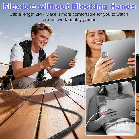 Magnetic Wireless Charger for iPad Pro 11"(M4 2024, M5 2025) ONLY, 35W Magnetic Aluminum Alloy Smart Connector Charger with 6.5FT USB C Cable, Fast Charging Release Port No Hand Obstruction in Saudi Arabia