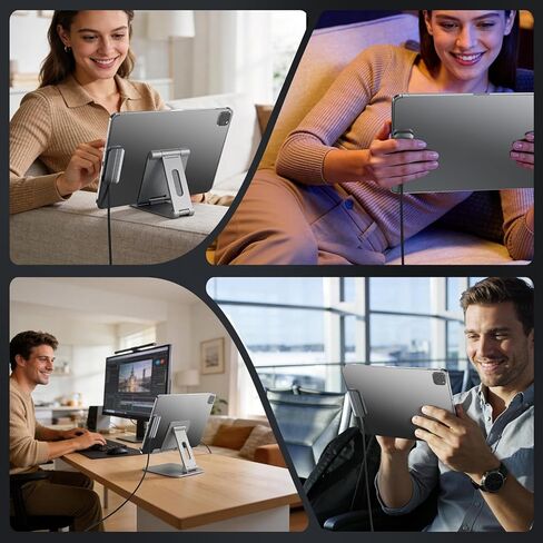 Magnetic Wireless Charger for iPad Pro 11"(M4 2024, M5 2025) ONLY, 35W Magnetic Aluminum Alloy Smart Connector Charger with 6.5FT USB C Cable, Fast Charging Release Port No Hand Obstruction in Saudi Arabia