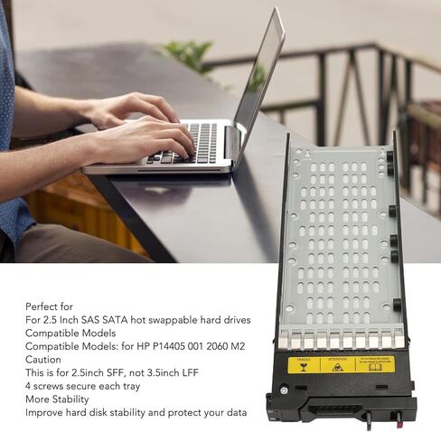 Sxhlseller 2.5 Inch SAS S ATA Hard Drive Tray Universal SAS S ATA HDD Tray for P14405 001 2060 M2 to Improve Hard Drive Stability and Guard Data in Saudi Arabia