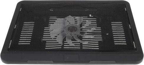 Cabilock Silent Laptop Cooling Pad with Fan for Desk, Black Notebook Cooler Stand Suitable for Gaming and Office Use in Saudi Arabia