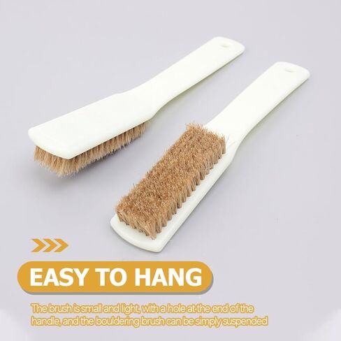 2pcs Climbing Brush Boars Hair Rocks Cleaner with Sturdy Handle for Bouldering and Outdoor Sports Rock Cleaning in Saudi Arabia
