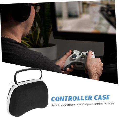 Mikikit Game Controller Hard Case Carrying Bag for Controller Protective Console Storage Portable Strap Gaming Accessory for Travel and Home Use in Saudi Arabia