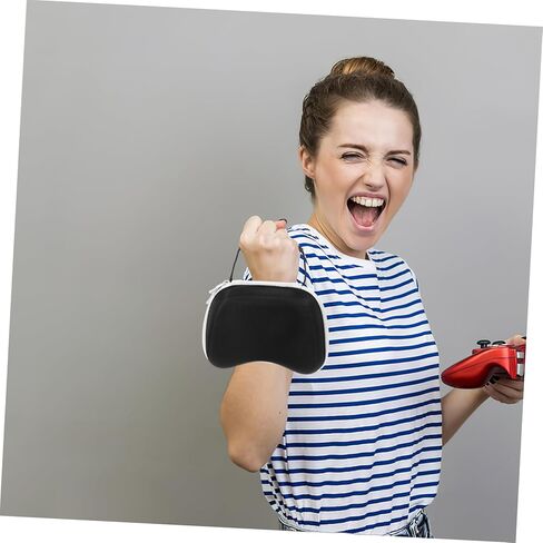 Mikikit Game Controller Hard Case Carrying Bag for Controller Protective Console Storage Portable Strap Gaming Accessory for Travel and Home Use in Saudi Arabia