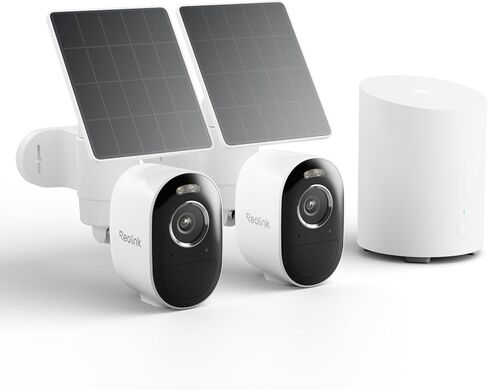 REOLINK Home Hub mini with 4X Argus 3 Pro+Solar Panel, Solar Security Cameras Wireless Outdoor, 2.4/5 GHz WiFi, Solar/Battery Powered, Smart Detection, Motion Recording, No Monthly Fee in Saudi Arabia