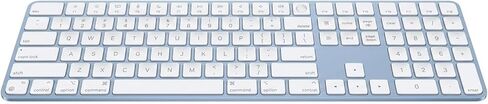 Apple Magic Keyboard with Touch ID and Numeric Keypad for Mac Models with Apple Silicon - US English - USB–C - Blue (Renewed)​​​​​​​ in Saudi Arabia