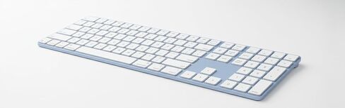Apple Magic Keyboard with Touch ID and Numeric Keypad for Mac Models with Apple Silicon - US English - USB–C - Blue (Renewed)​​​​​​​ in Saudi Arabia