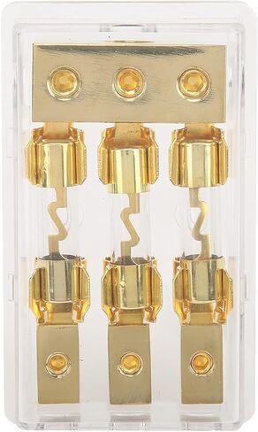 Power Distribution Block 1x0GA in 3x4GA Out 60A Fuse Holder - Reliable Circuit Protection, Easy Multi - Amp Installation for Car, Truck & Ship Audio Systems in Saudi Arabia