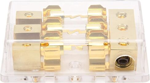 Power Distribution Block 1x0GA in 3x4GA Out 60A Fuse Holder - Reliable Circuit Protection, Easy Multi - Amp Installation for Car, Truck & Ship Audio Systems in Saudi Arabia