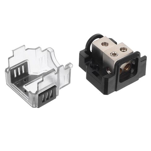 ULTECHNOVO Car Audio Power and Ground Distribution Block 2-Way Amp Ground Splitter Box for Vehicle Amplifier System Installation Accessories in Saudi Arabia
