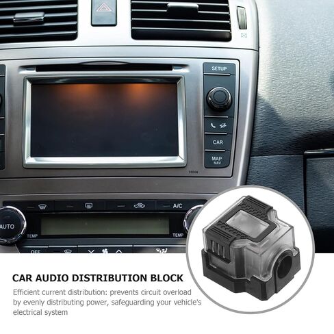 ULTECHNOVO Car Audio Power and Ground Distribution Block 2-Way Amp Ground Splitter Box for Vehicle Amplifier System Installation Accessories in Saudi Arabia