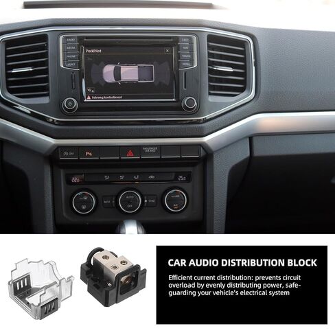 ULTECHNOVO Car Audio Power and Ground Distribution Block 2-Way Amp Ground Splitter Box for Vehicle Amplifier System Installation Accessories in Saudi Arabia