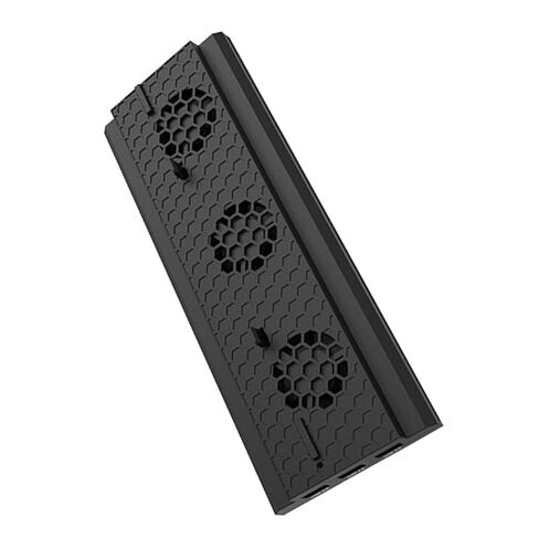Game Console Cooling Fan Stand Triple USB Ports Hub Temperature Control for Vertical Bracket Design for Enhanced Airflow and Unique Style in Saudi Arabia