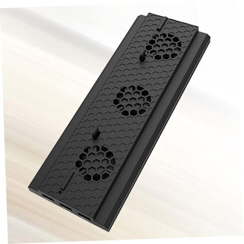 Game Console Cooling Fan Stand Triple USB Ports Hub Temperature Control for Vertical Bracket Design for Enhanced Airflow and Unique Style in Saudi Arabia