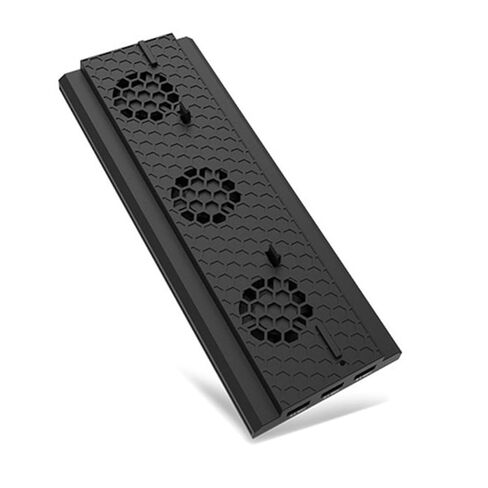 Game Console Cooling Fan Stand Triple USB Ports Hub Temperature Control for Vertical Bracket Design for Enhanced Airflow and Unique Style in Saudi Arabia